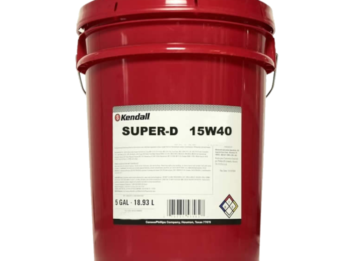 Aceite de motor diésel Kendall Super-D XA CK-4 15W40 en cuartos, galones o  cubos