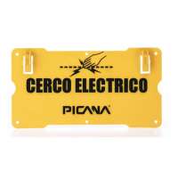 SEÑAL PLÁSTICA DE CERCO ELÉCTRICO