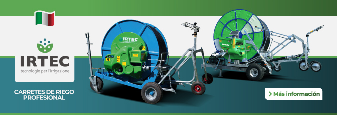 Carretes de riego IRTEC comparados con OCMIS, Irrimec y Bauer